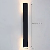 cheap Outdoor Wall Lights-Outdoor Modern Nordic Style Outdoor Wall Lights Living Room Outdoor Aluminum Wall Light IP54 110-120V 220-240V 18 W