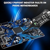 ieftine Piese de Schimb-2 buc tester portabil mini inductor, instrument de testare a bobinei plăcii de bază de înaltă precizie alimentat de tip C, instrument de diagnosticare și reparare rapidă a defecțiunilor inductanței