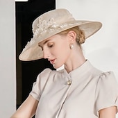 cheap Party Hats-Elegant Sweet Hats with Appliques / Flower / Pure Color 1PC Party / Evening / Tea Party / Melbourne Cup Headpiece dress to impress Hats Race Day Dress