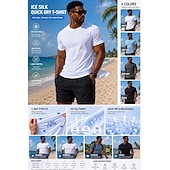 cheap Basic T shirts-Men's T Shirt Tee Top Short Sleeve Crew Neck Summer Spring Plain Casual Athletic Quick Dry Slim Plain Casual Daily Sports Light Blue Black White Top Tee for Men