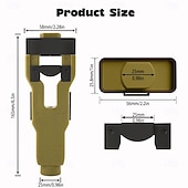 cheap Hand Tools-Door Latch Mortise Tool, Precision Scoring and Chiseling Door Latch Installation Kit Fits for 1-3/8' or 1-3/4' Thick Wooden Door, Door Latch Tool for Clean, Precise Professional Installation