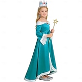 voordelige Meisjeskostuums-Loodgieter videospel Galaxyprinses Sterrenprinses Jurken Fancy kostuum Voor meisjes Kinderen Halloween Carnaval Feest Strip Con