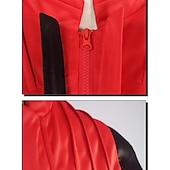 baratos Trajes Masculinos-Estrela pop dos anos 80 Cantor Fantasia de Jaqueta Vermelha Fantasia fantasia Ícones da Música e do Palco Retro Vintage Anos 80 for Homens Adulto Dia Das Bruxas Carnaval Semana do Livro Festa