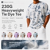 abordables Translation-Homme Teinture par nouage T-shirt Manche Courte T-shirt Col ras du cou Chemise Vacances Quotidien Salle de sport Rue Bleu Jaune Rose Claire Printemps &amp; Été Vêtement Tenue S M L XL 2XL 3XL