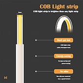 cheap COB Strip Lights-220V Dimmable COB LED Neon Strip Light Outdoor Waterproof Super Bright 280LEDs/M Flexible Lamp Garden Home Bar Decor