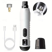 cheap Nail Clippers &amp; Grinders-Dog Nail Grinders Painless USB Charging Rechargeable Pet Nail Clippers Quiet Electric Dog Cat Paws Nail Tools