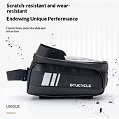 baratos Evento e suprimentos de festa-Bolsa para bicicleta com compartimento para celular de 7 polegadas, impermeável, para quadro frontal, compatível com telas sensíveis ao toque, ideal para mountain bike e bicicletas de estrada. Feita