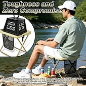 baratos Decoração de pátio-Mochila dobrável com banqueta e bolsos de armazenamento, cadeira portátil e leve para uso externo, ideal para adultos, perfeita para viagens, camping, trilhas, pesca, filas, piqueniques e eventos esportivos.
