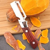 baratos Utensílios para cozinhar e guardar Fruta &amp; Vegetais-Conjunto de 2 descascadores e abridores de garrafa multifuncionais em aço inoxidável, utensílio de cozinha 2 em 1, descascador resistente para frutas e legumes como batatas, cenouras, pepinos e maçãs,