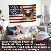 abordables 250º Aniversario-Bandera del 250 aniversario de EE. UU., artículos de merchandising, decoraciones, bandera de EE. UU., patriótica, Betsy Ross, 4 de julio, nosotros el pueblo, 1776, banderas para exteriores, 3x5, doble cara