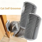 voordelige Kattenspeeltjes-5-delige set huisdierborstels en kammen, speelgoed voor katten, zachte zelfverzorgingskam voor katten, massagekam met kattenkruid, gezichtskrabber voor kittens, puppy's en andere kattenaccessoires.