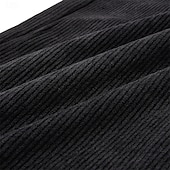 abordables pantalones casuales-Hombre Pantalones Pantalones de Pana Pantalones anchos Pantalones casuales Cintura elástica Pierna recta Color sólido Comodidad Dispersor de humedad Longitud total Casual Diario Exterior Moda Ropa de
