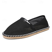 voordelige Slip-On Casual Schoenen-Khaki gebreide instappers voor heren, lichtgewicht, ademend en comfortabel om in te wandelen, casual lage schoenen voor dagelijks gebruik, reizen, autorijden en een ontspannen weekendstijl.