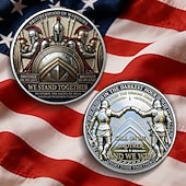economico 250° Anniversario degli Stati Uniti-Moneta commemorativa della fratellanza dei guerrieri – restiamo uniti, invocami fratello, monete commemorative da collezione di ispirazione militare, regalo per soldati e veterani