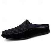baratos Socas e Mules para Homem-Mocassins masculinos bege perfurados, modelo slip-on, leves e confortáveis, ideais para uso diário, viagens, dirigir e momentos de lazer no verão.