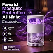 abordables Lampe anti-insectes-Piège à mouches des fruits, attrape-insectes volants, ventilateur intégré, pour moustiques, moucherons et autres insectes volants, tue-moustiques, lumière bleue efficace