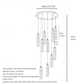 abordables Lustres-10 cm Variable Lustre Cristal Moderne 110-240 V