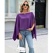 abordables Cape-Women's Wrap Mother's Wraps Bridal's Wraps Wedding Guest 's Wraps Cape Elegant Ladies Formal Style Sleeveless Chiffon Wedding Wraps With Pure Color For Daily Spring &amp; Summer