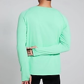 cheap Running Tee &amp; Tank Tops-Men's Solid Colored Running T-Shirt Compression Shirt Casual Polo Shirts Running Shirt Summer Spring Fall Fall / Winter Long Sleeve Quick Dry Lightweight Moisture Wicking Gym Workout Active Training