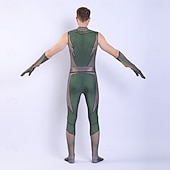 baratos Trajes para casais e grupos-Anti-herói Super-vilão Super heroi Fantasia fantasia Fatos de Corpo Patriótico for Unisexo Crianças Adulto Dia Das Bruxas Carnaval Espetáculo Comic Con