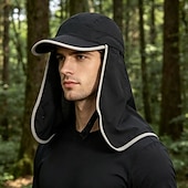 tanie Akcesoria sportowe i outdoorowe-Kapelusz Czapka turystyczna Czapka wędkarska Kapelusz Kapelusz kempingowy Wodoodporny Ochrona przed słońcem Ochrona UV Lato Wiosna Jesień z osłoną twarzy i klapką na szyję Ochrona przed słońcem
