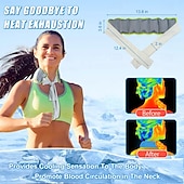 cheap Heating &amp; Cooling-Summer Neck Cooling Cold Sensation Ice Scarf ice Pack Sports Headscarf Pet Ice Scarf  Outdoor Shoulder And Neck Heatstroke Prevention Ice Scarf, Physical Cooling And Coolness, Wearing Sports Ice Band