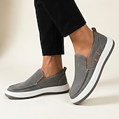 preiswerte Slipper Schuhe-Herren-Slipper aus Canvas, leichte Freizeitschuhe für Alltag, Reisen, Büro und Wochenendoutfits