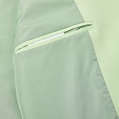  Sacou ușor bărbătesc – jachetă casual de vară, croială croită, rever crăpat cu un singur rând de nasturi, verde deschis