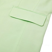  Sacou ușor bărbătesc – jachetă casual de vară, croială croită, rever crăpat cu un singur rând de nasturi, verde deschis