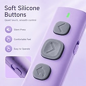cheap Novelty Toys-Bluetooth Page Turner for Kindle E-reader iPhone iPad Android, Silent Remote Control for TikTok Scrolling &amp; Reading, Bluetooth 5.4 Rechargeable Wireless Clicker with 400mAh Battery, 33ft Range