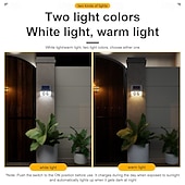 billiga Außenwandleuchten-1PC Solar Outdoor Wall Light for Courtyard Garden Fence Household and Garden Number Light