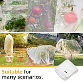 cheap Outdoor Recreation-Fruit tree protective net bag, bird-proof net cover, protects apple trees and blueberry bushes from birds, pests, deer, and cicadas, featuring a zipper and drawstring design (optional sizes)