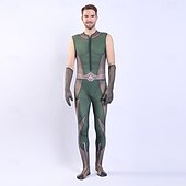 baratos Trajes para casais e grupos-Anti-herói Super-vilão Super heroi Fantasia fantasia Fatos de Corpo Patriótico for Unisexo Crianças Adulto Dia Das Bruxas Carnaval Espetáculo Comic Con