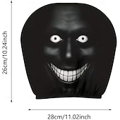 Conjunto de 2/4 capas engraçadas e assustadoras para encosto de cabeça de carro, com design de rosto horripilante. Ideal para pegadinhas nos bancos dianteiros, Halloween ou como presente de brincadeira. Capa de assento automotiva durável e elástica.