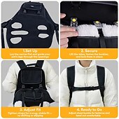 cheap Carrier &amp; Travel Bags-Outdoor Sports Portable Ergonomic Comfortable Lift Harness Dog Sling Carrier