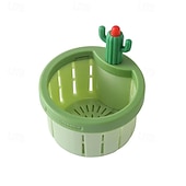 economico Stoccaggio cucina-4/6 pezzi filtro di scarico per lavello da cucina a forma di cactus, cestello di svuotamento automatico a pressione, filtro raccogli-rifiuti da cucina, rete filtrante per lavello a forma di cactus