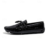 voordelige Casual loafers-Rode heren loafers met krokodillenprint en kwastjes – elegante geklede schoenen, ademend leren instapmodel – geschikt voor kantoor, avondfeesten en speciale gelegenheden