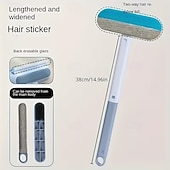 baratos Produtos para o Lar e Limpeza-Kit com 5 escovas removedoras de pelos 3 em 1 com cabo longo para limpeza de janelas, ferramenta para remover pelos de animais de estimação, escova removedora de pelos de cães e gatos, acessórios para