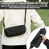 baratos Decoração de pátio-Mochila dobrável com banqueta e bolsos de armazenamento, cadeira portátil e leve para uso externo, ideal para adultos, perfeita para viagens, camping, trilhas, pesca, filas, piqueniques e eventos esportivos.