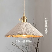 ieftine Designul tamburului și conului-16 cm Design Lanternă Lumini pandantiv Piatră Stil Artistic Stil Vintage Stil Clasic Artistic Inspirat de natură 110-120V 220-240V