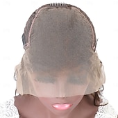 baratos Perucas de seda frontais de cabelo natural-Cabelo humano remy Frente de renda 13x6 Peruca Parte livre Cabelo Brasileiro Encaracolado Preta Ruivo Peruca 180% Densidade do Cabelo Cabelo com Luzes / Reflexos Para Feminino Longo Perucas de Cabelo