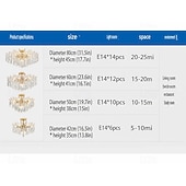 voordelige Spoetnik-ontwerp-led kroonluchter 42/50/60/80/100cm 6/10/12/14/16 kop lamp niet inbegrepen gegalvaniseerde afwerking kristal metaal moderne eigentijdse stijl slaapkamer eetkamer mini hanger 110-240v