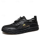 baratos Sapatos Casuais com Cadarço-Tênis aquáticos masculinos bege para atividades ao ar livre - respiráveis, de secagem rápida, com cadarço, ideais para caminhadas na praia, atividades aquáticas, viagens ao ar livre e uso casual no verão.