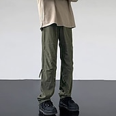 voordelige Bodems-Voor heren Combatbroek Cargohosen Wandelbroek Waterdichte broek Zomer Lente Herfst Buiten Normale pasvorm waterdicht Sneldrogend Lichtgewicht Ademend Broeken / Regenbroek / Overbroek Ritsen Zak Zwart