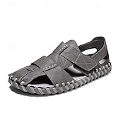 cheap Casual Sandals-Men's Beige Fisherman Sandals - Lightweight Adjustable Comfort Summer Shoes - Casual Outdoor Footwear for Travel, Beach Vacation, Daily Leisure and Warm Weather Wear