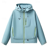 baratos Casacos impermeáveis-Homens Jaqueta Corta-Vento Jaqueta Softshell Jaqueta de Trilha Ao ar livre Prova-de-Água A Prova de Vento Secagem Rápida Respirável Roupas de caminhada Roupas de caminhada Verão Primavera Jaqueta