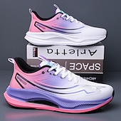 baratos Tênis de Corrida Masculinos-Tênis de corrida masculino branco e roxo - tênis esportivo leve e respirável - tênis atlético com amortecimento para homens, ideal para corrida, exercícios na academia, caminhada e uso diário ativo.