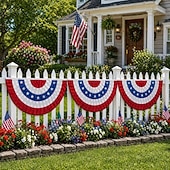  LED podsvícený vlastenecký banner s vlajkou USA, skládaná fanouškovská vlajka k 250. výročí založení, 3x6 stop