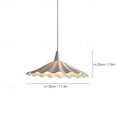 cheap Drum &amp; Cone Design-Artistic Modern Pendant Light, Metal Ceramic Material, 20cm Height, Warm White/White Light, E26 E27, Adjustable Chain