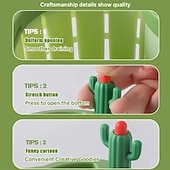 economico Stoccaggio cucina-4/6 pezzi filtro di scarico per lavello da cucina a forma di cactus, cestello di svuotamento automatico a pressione, filtro raccogli-rifiuti da cucina, rete filtrante per lavello a forma di cactus